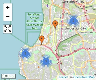 Area schools map
